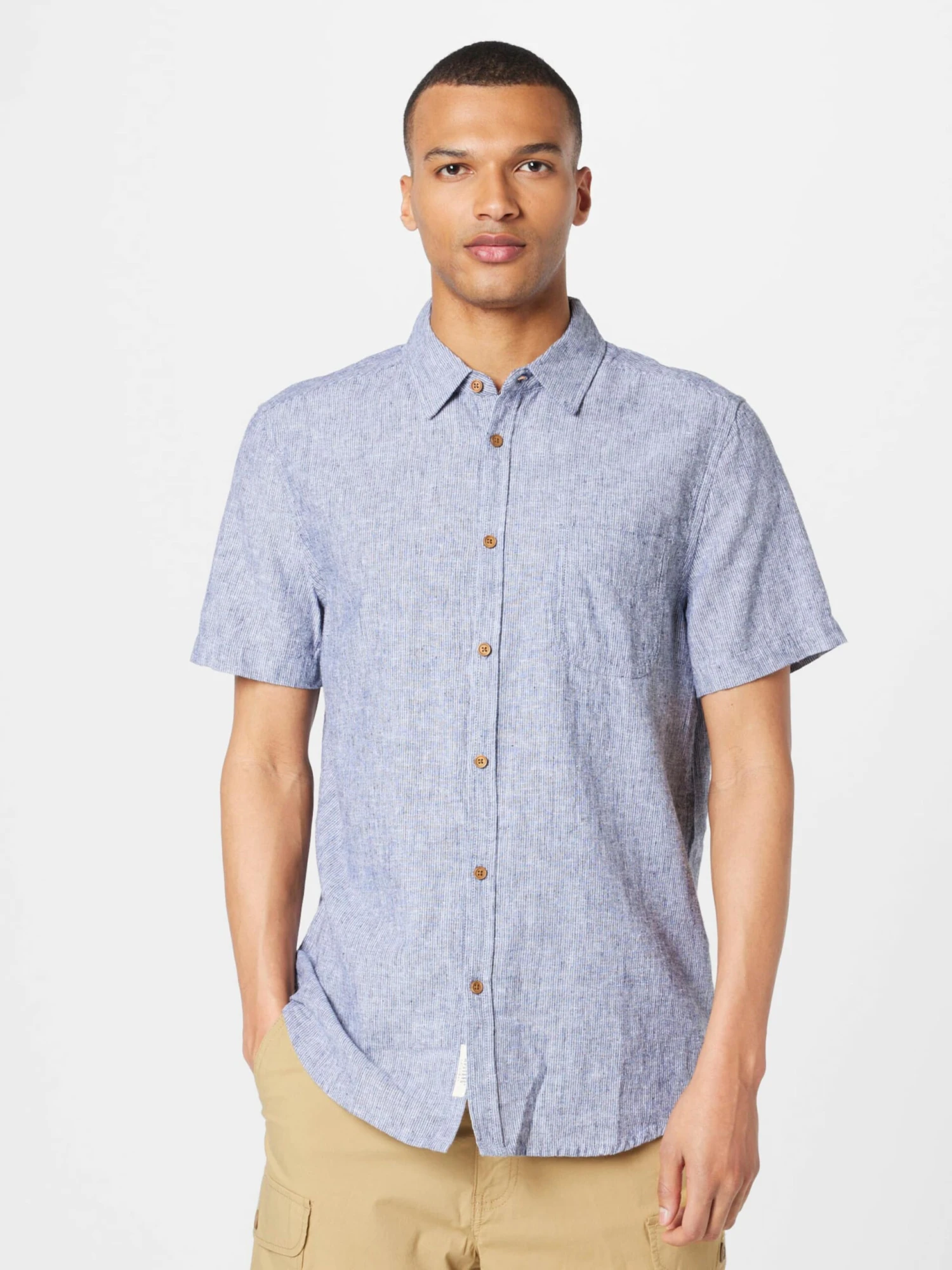 Mustang Casual Overhemden Regular Fit Overhemd Collin Heren Marine 5 Mustang Casual Overhemden Regular Fit Overhemd Collin Heren Marine - Afbeelding 3