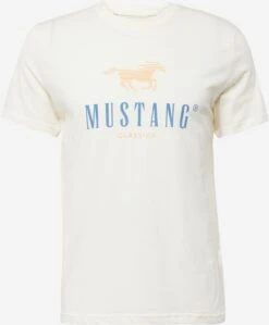Mustang T-shirts Shirt Alex Heren Ecru