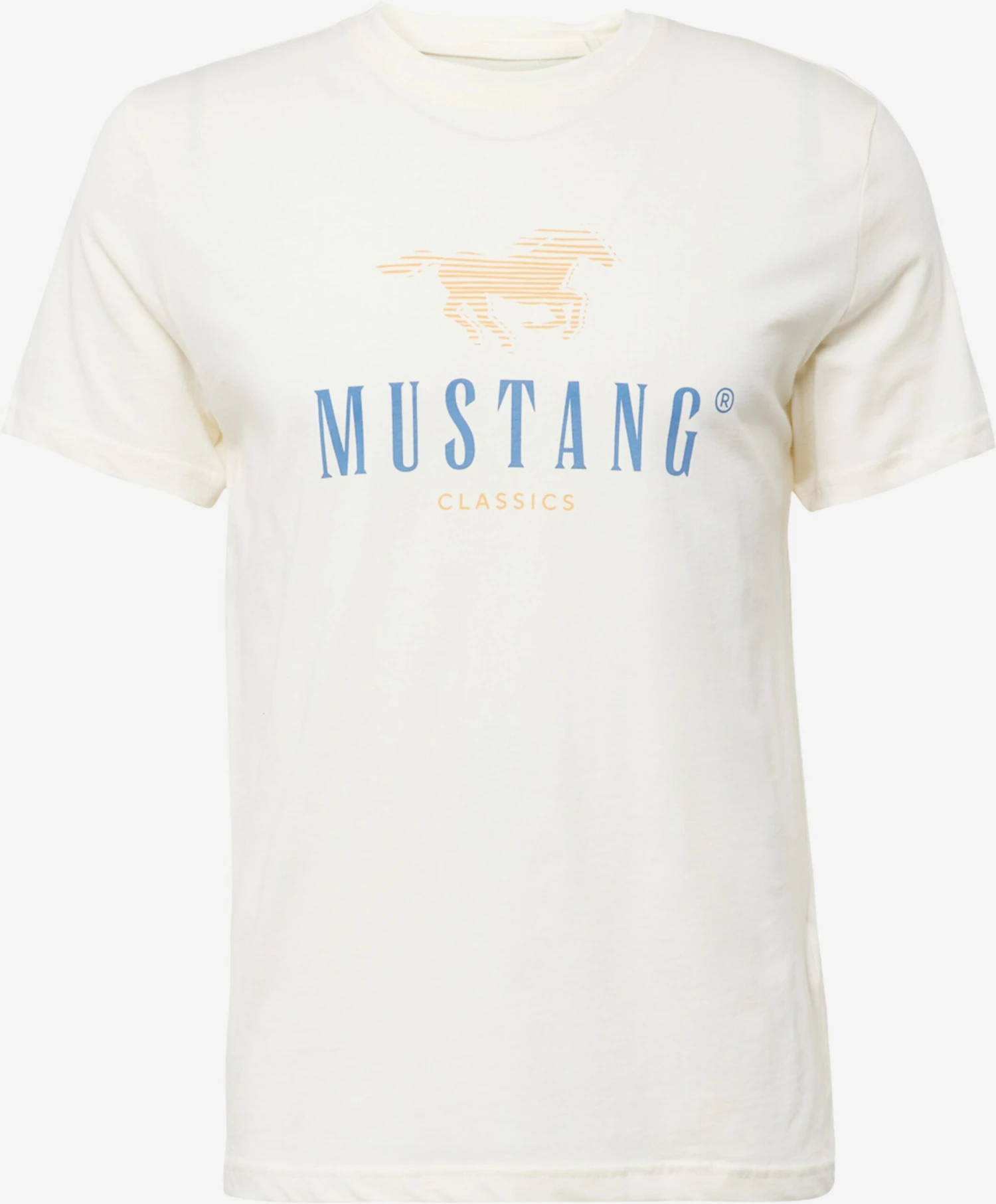 Mustang T-shirts Shirt Alex Heren Ecru 3 Mustang T-shirts Shirt Alex Heren Ecru