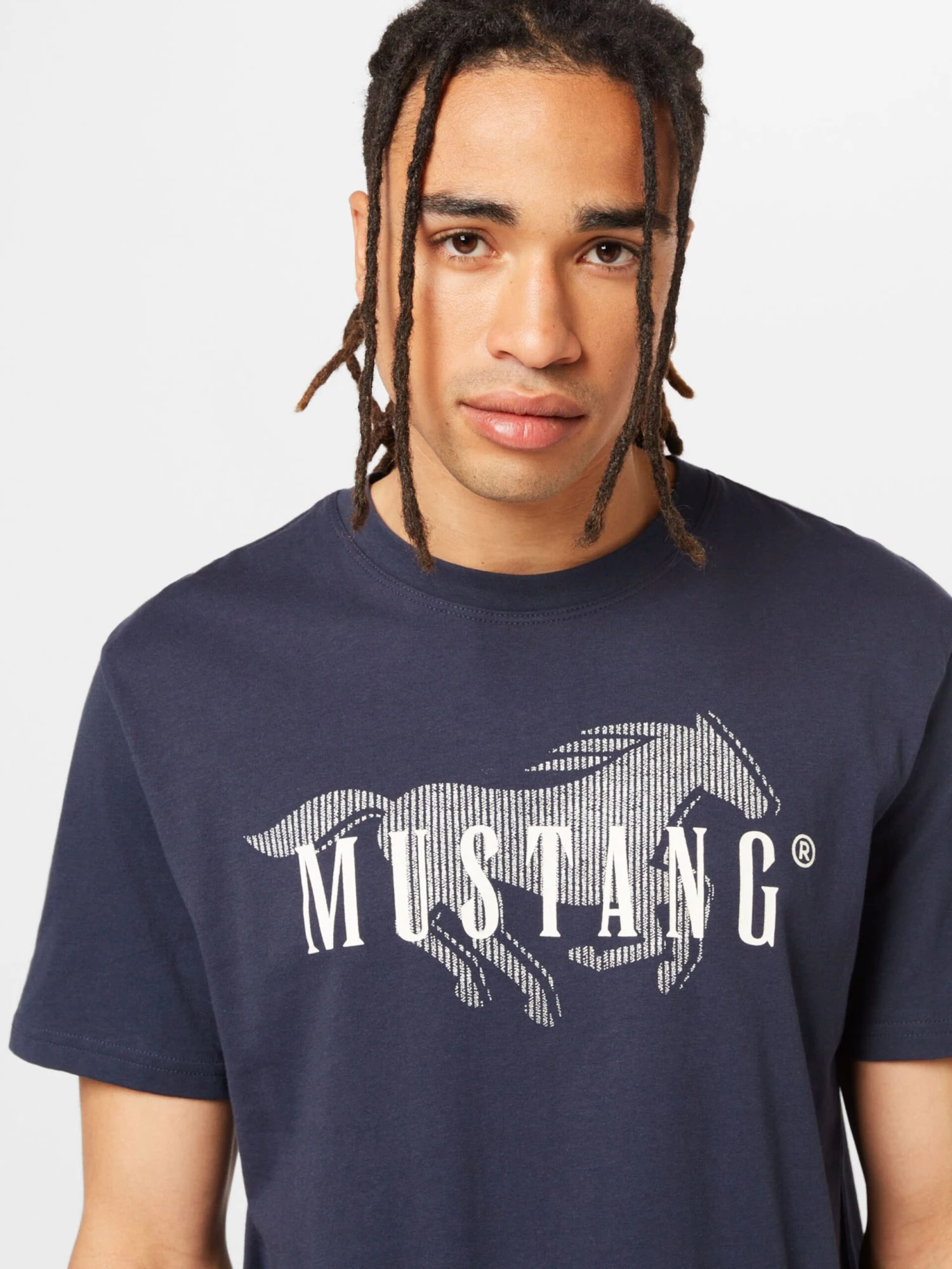 Mustang T-shirts Shirt Heren Marine 7 Mustang T-shirts Shirt Heren Marine - Afbeelding 5