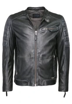 Mustang Mit Zierbrusttasche- Leren Jas - Vintage Grey -Mustang Verkoop 018d43c199c4438d821697923825adb1