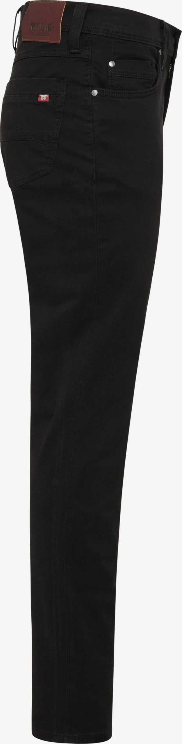 Mustang Pantalons Slimfit Broek Washington Heren Zwart 5 Mustang Pantalons Slimfit Broek Washington Heren Zwart - Afbeelding 3