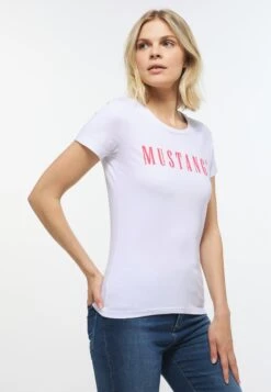 Mustang T-Shirt Print - Weiã