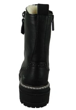 Mustang Sportliche - Enkellaarsjes Met Plateauzool - Schwarz -Mustang Verkoop 043175f349bb4d768c9c3ae94bb121ab