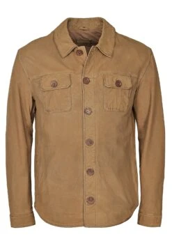 Mustang Leren Jas - Camel -Mustang Verkoop 04c31a5e1dfc4965a077f76082d97517