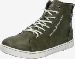 Mustang Hoge Sneakers Sneakers Hoog Dames Kaki