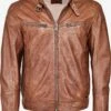 Mustang Leren Jassen Tussenjas 31021312 Heren Cognac -Mustang Verkoop 054010e07d75aad494832d24cc178882