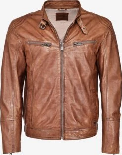 Mustang Leren Jassen Tussenjas 31021312 Heren Cognac
