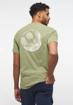 Mustang T-Shirt Print - Grün -Mustang Verkoop 08f68d1fb3074031b457cc91c7d07144