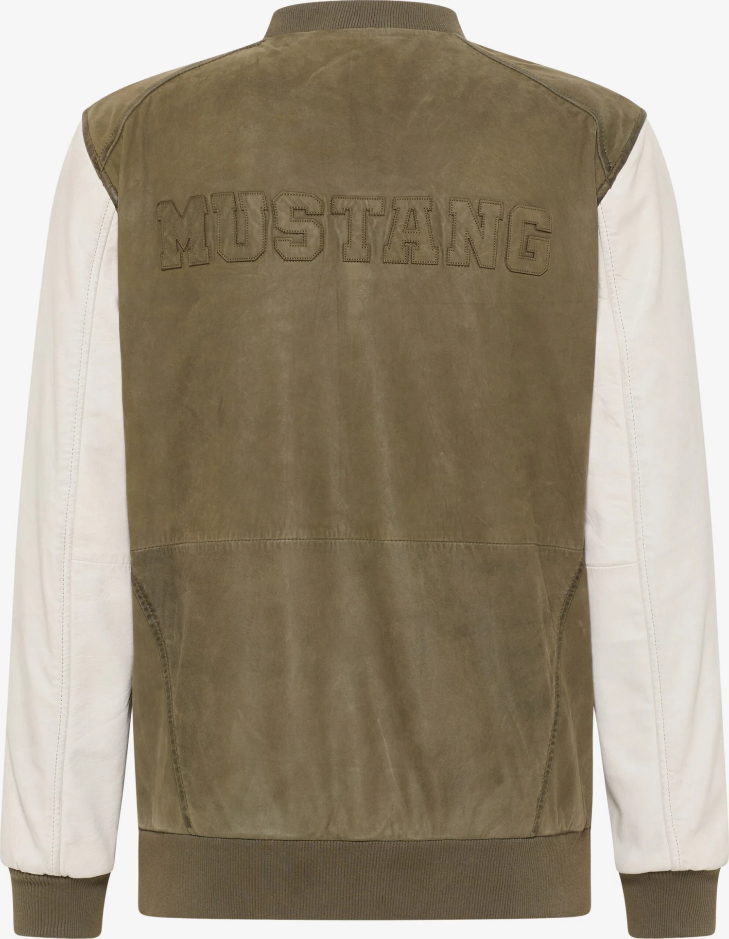 Mustang Leren Jassen Tussenjas Heren Olijfgroen 4 Mustang Leren Jassen Tussenjas Heren Olijfgroen - Afbeelding 2