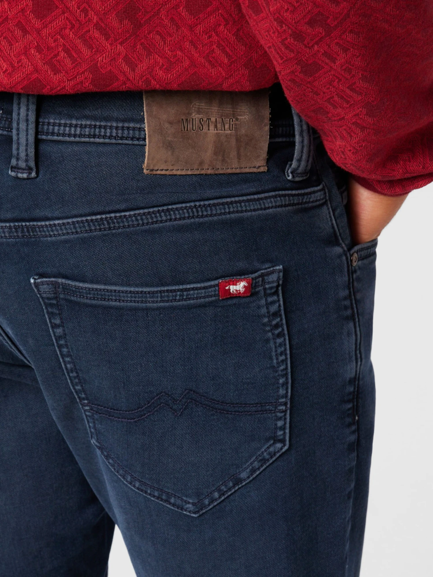 Mustang Jeans Slimfit Jeans OREGON Heren Donkerblauw 4 Mustang Jeans Slimfit Jeans OREGON Heren Donkerblauw - Afbeelding 2