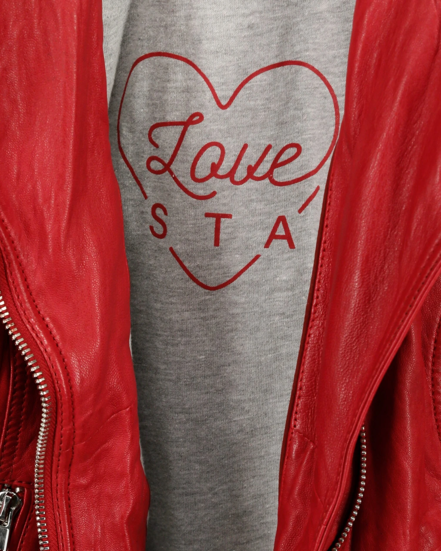 Mustang Leren Jassen Tussenjas 31020254 Dames Rood 11 Mustang Leren Jassen Tussenjas 31020254 Dames Rood - Afbeelding 9