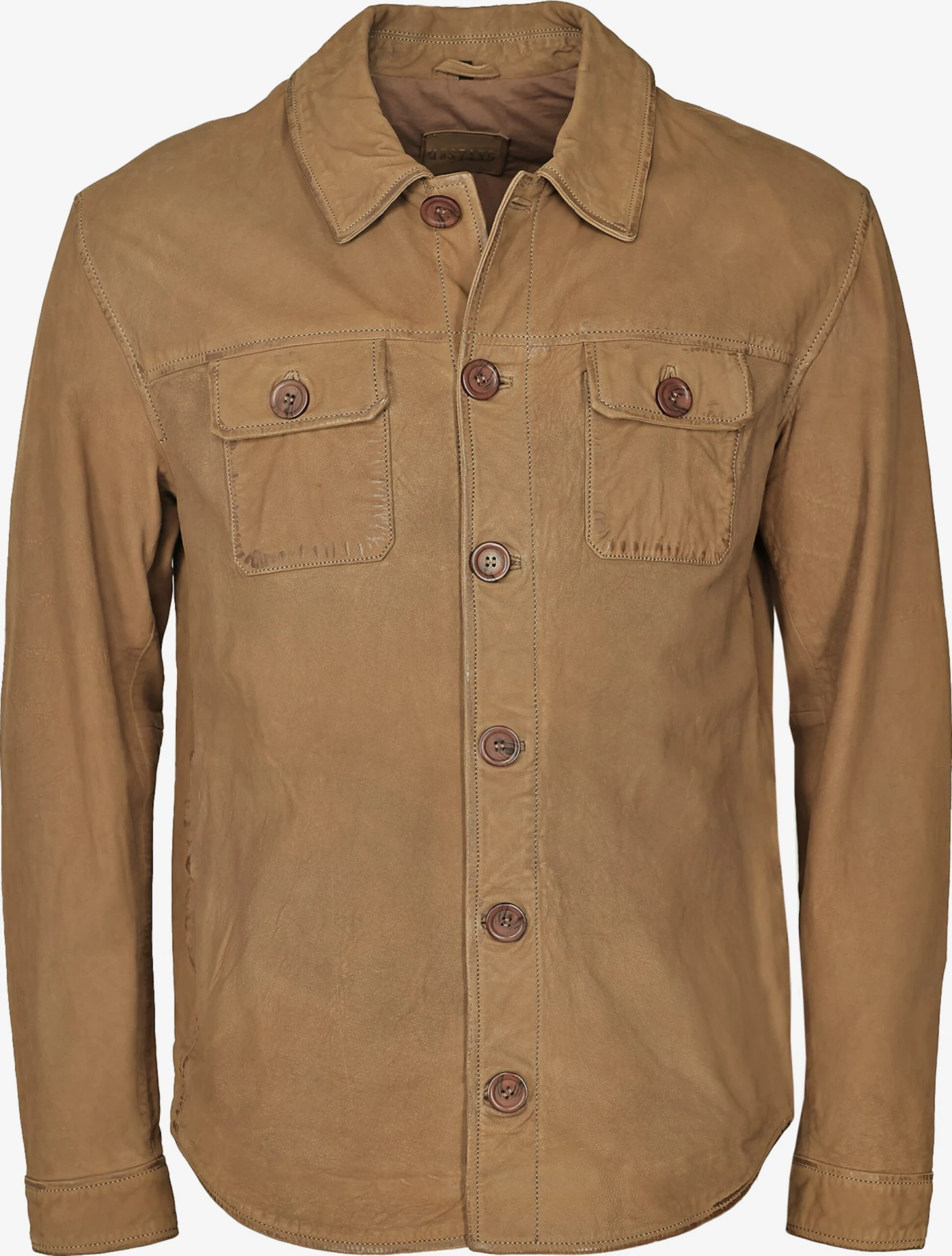 Mustang Leren Jassen Tussenjas Heren Bruin 3 Mustang Leren Jassen Tussenjas Heren Bruin