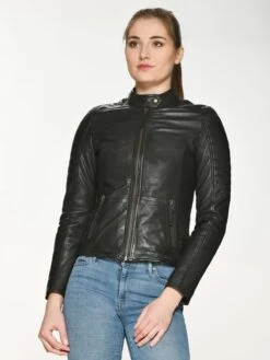 Mustang Leren Jassen Tussenjas Larry Dames Zwart -Mustang Verkoop 0d6329f607a5283f1a06d20baafd5c93