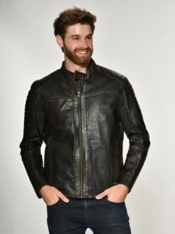 Mustang Leren Jassen Tussenjas Garry Heren Kastanjebruin -Mustang Verkoop 0f1bd57ffd5c9ce23e955c01f483473c