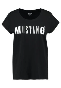 Mustang Logo - T-Shirt Print - Black -Mustang Verkoop 1043a402ef83498eb481353660af8087