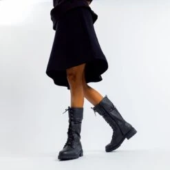 Mustang Laarzen Veterlaarzen Dames Antraciet -Mustang Verkoop 1102027460ef8b11d68ae4d2f4f75c6f