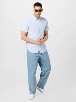 Mustang Casual Overhemden Regular Fit Overhemd Collin Heren Lichtblauw -Mustang Verkoop 1115214c90e9b2fdd081220f4d4e9c53