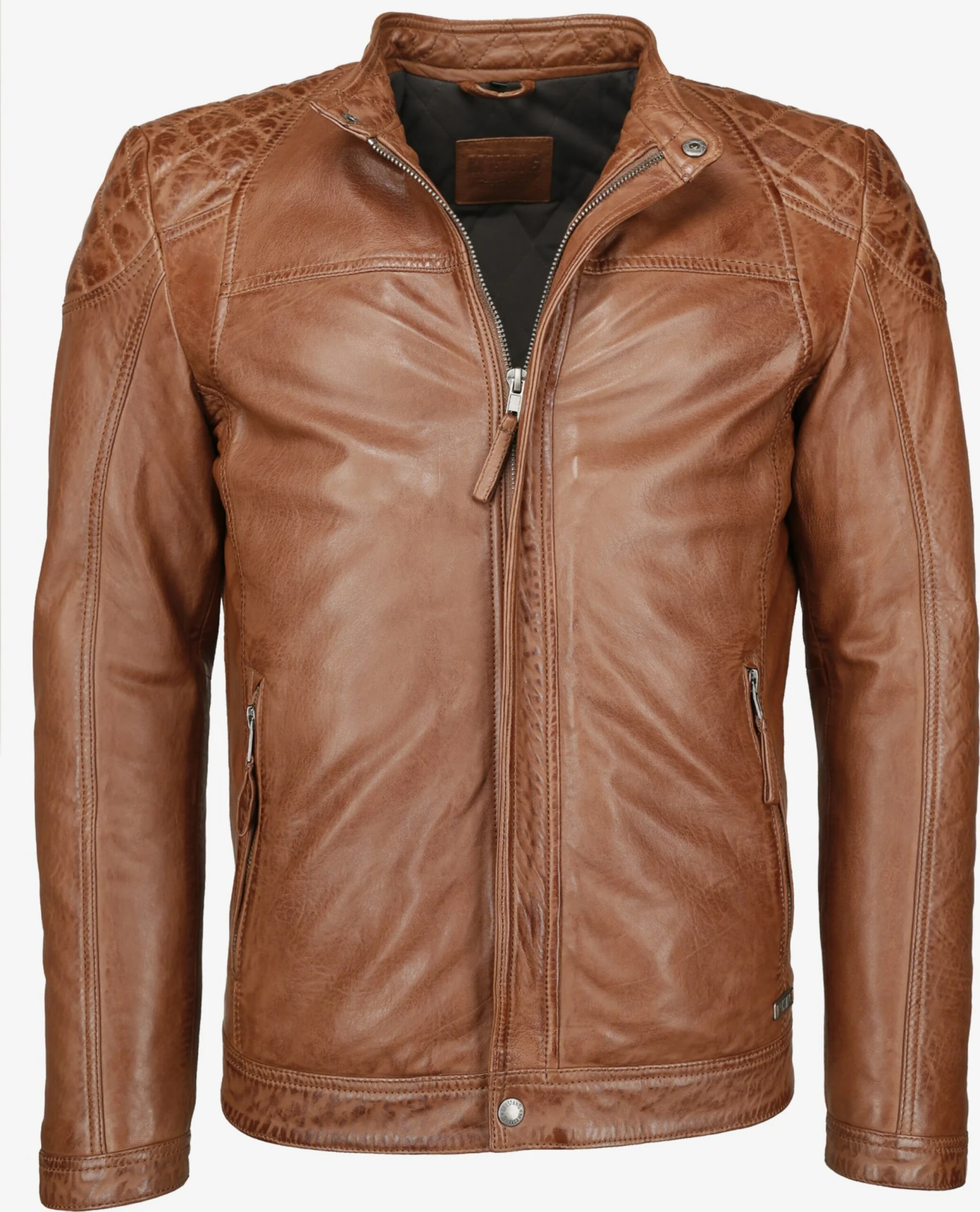 Mustang Leren Jassen Tussenjas Heren Bruin 3 Mustang Leren Jassen Tussenjas Heren Bruin