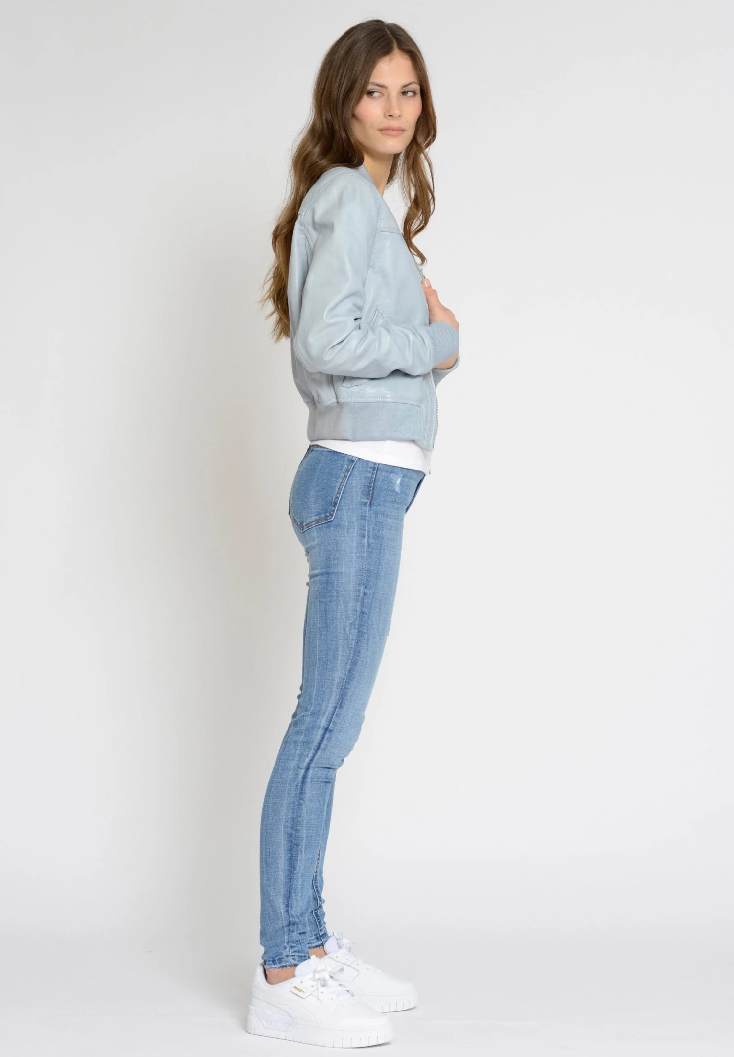 Mustang Leren Jas - Dusty Blue 6 Mustang Leren Jas - Dusty Blue - Afbeelding 4