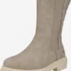 Mustang Enkellaarsjes Chelsea Boots Dames Beige -Mustang Verkoop 13a250ed84906ee1562b6e3279762909