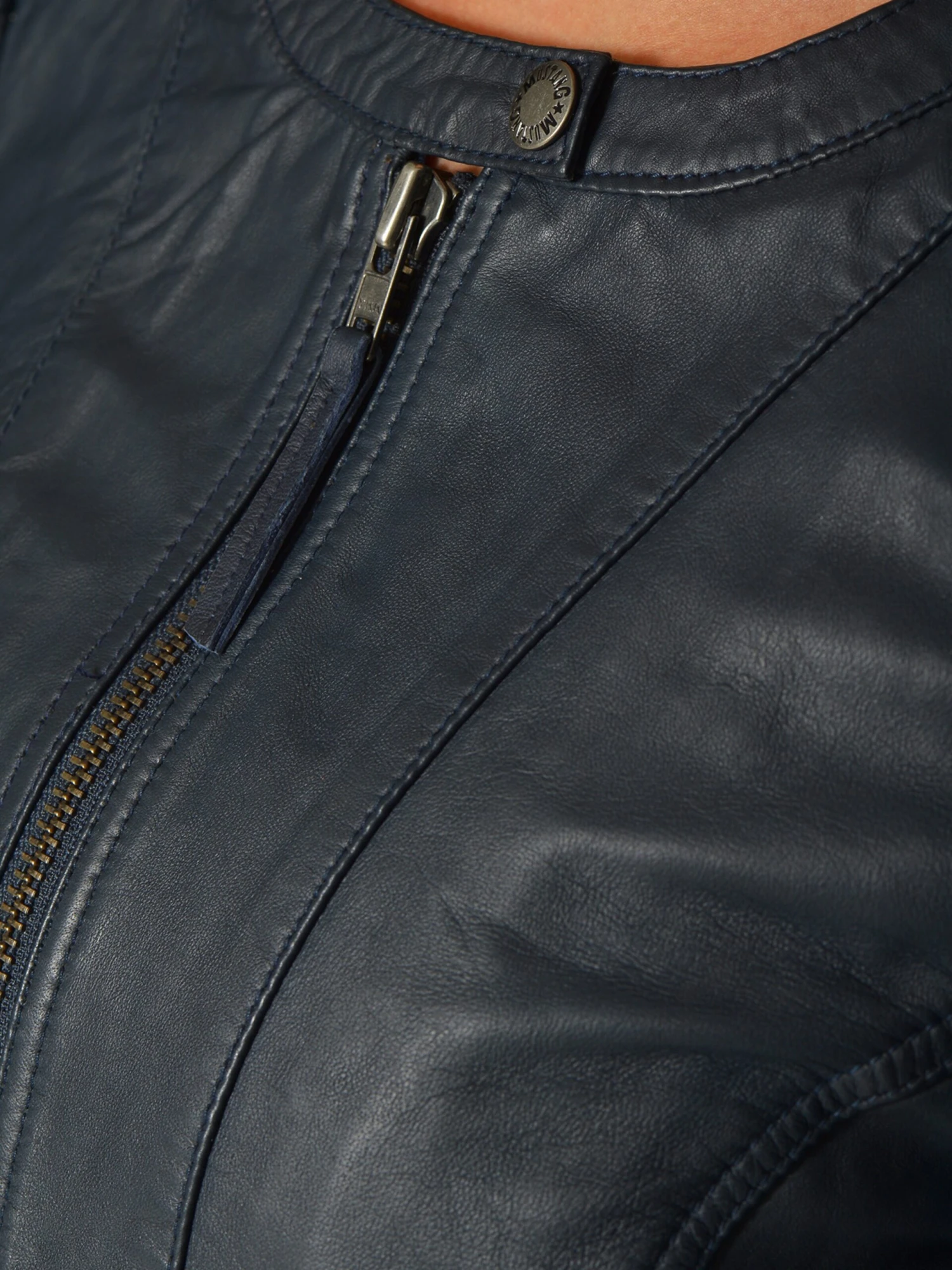 Mustang Leren Jassen Tussenjas Ducie Dames Nachtblauw 10 Mustang Leren Jassen Tussenjas Ducie Dames Nachtblauw - Afbeelding 8