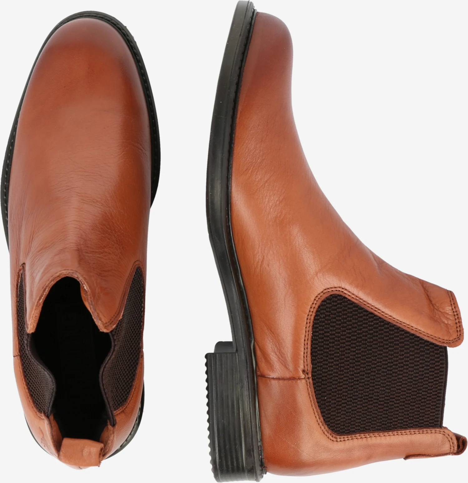 Mustang Enkelboots Chelsea Boots Heren Cognac 4 Mustang Enkelboots Chelsea Boots Heren Cognac - Afbeelding 2
