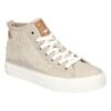 Mustang Sneakers Hoog - Beige