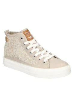 Mustang Sneakers Hoog - Beige