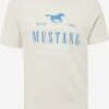 Mustang T-shirts Shirt Alex Heren Greige -Mustang Verkoop 1bb2f215c3eaf850f5c7945a044d7336