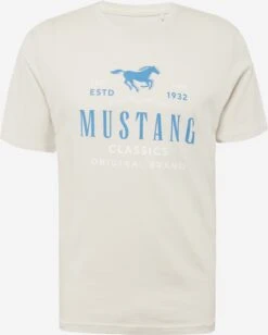 Mustang T-shirts Shirt Alex Heren Greige