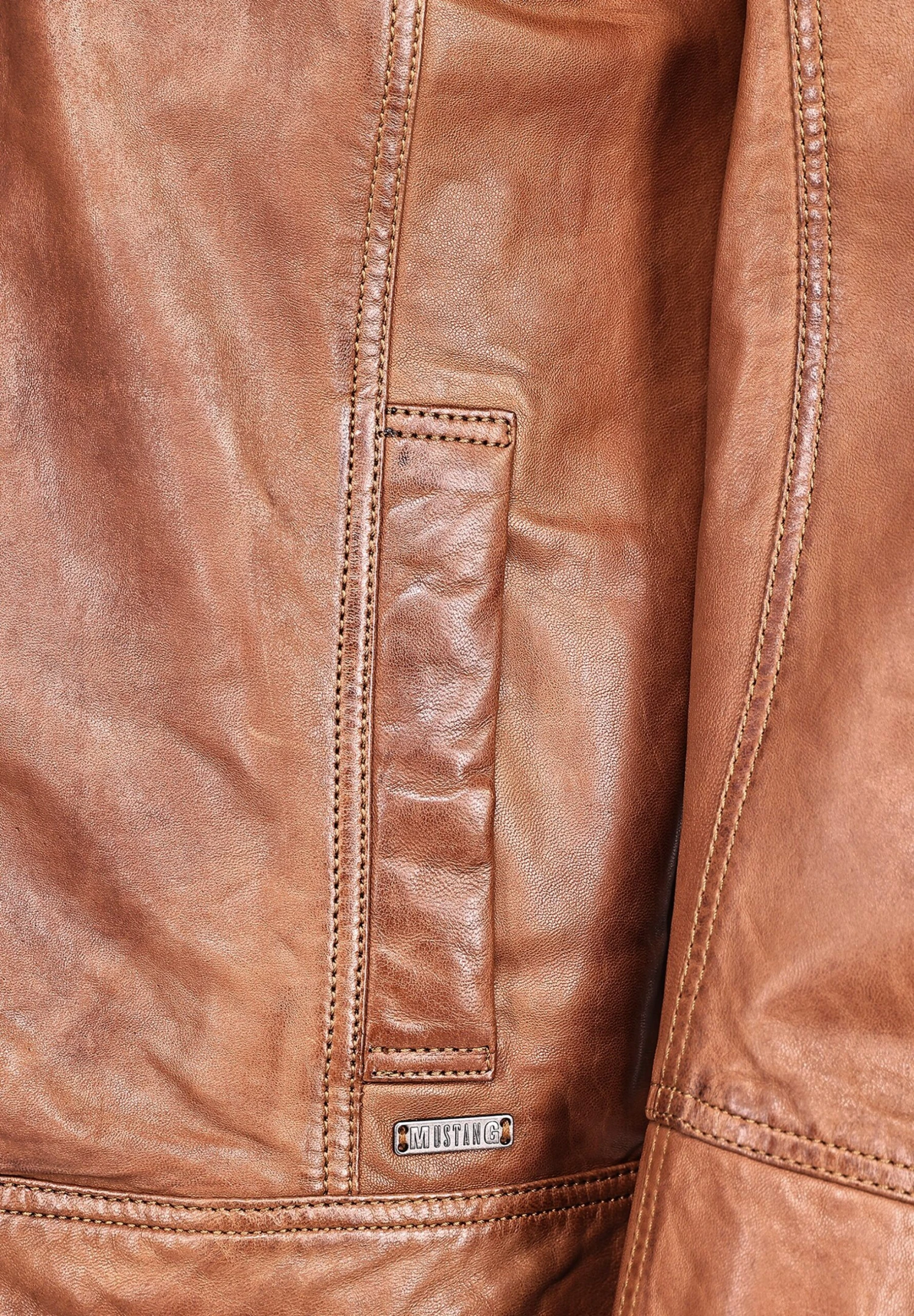 Mustang Leren Jas - Cognac 6 Mustang Leren Jas - Cognac - Afbeelding 4