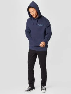 Mustang Hoodies Sweatshirt Bennet Heren Marine / Lichtblauw -Mustang Verkoop 1deabed9403b7f3d263760db181ac452