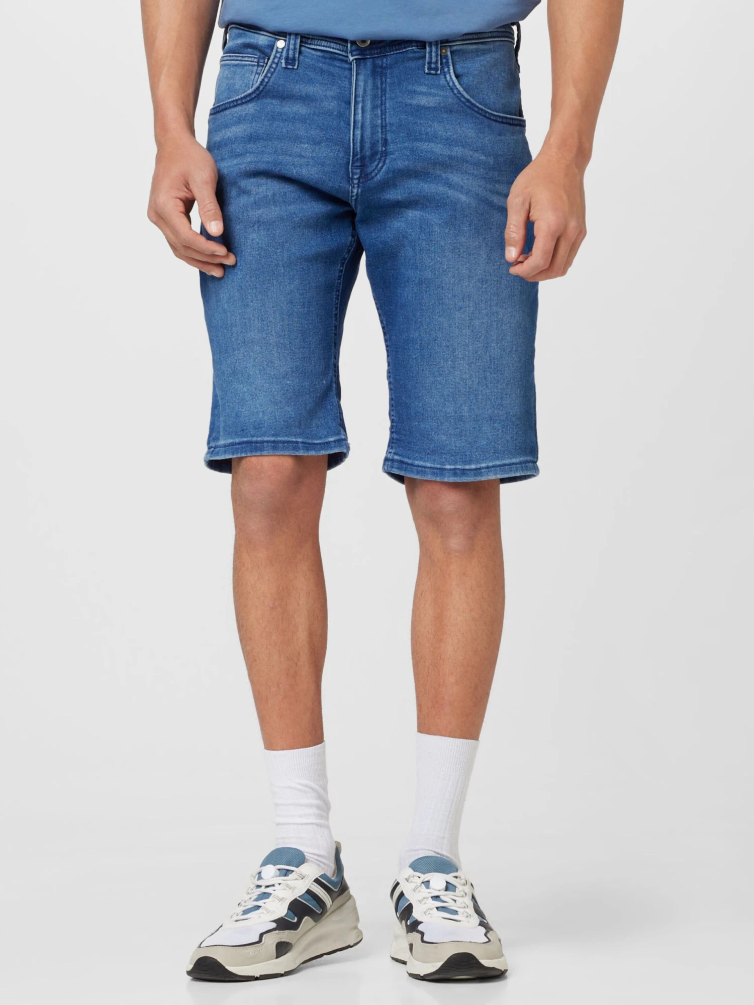 Mustang Denim Shorts Regular Jeans Chicago Heren Blauw 5 Mustang Denim Shorts Regular Jeans Chicago Heren Blauw - Afbeelding 3