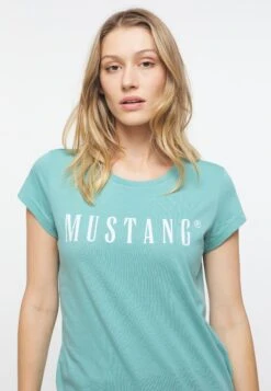 Mustang T-Shirt Print - Blau -Mustang Verkoop 1ff70d42983a42808b7ee3c53768d104