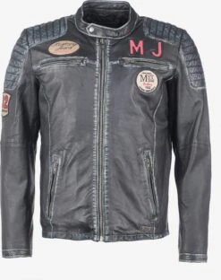 Mustang Leren Jassen Tussenjas Jens Heren Zwart