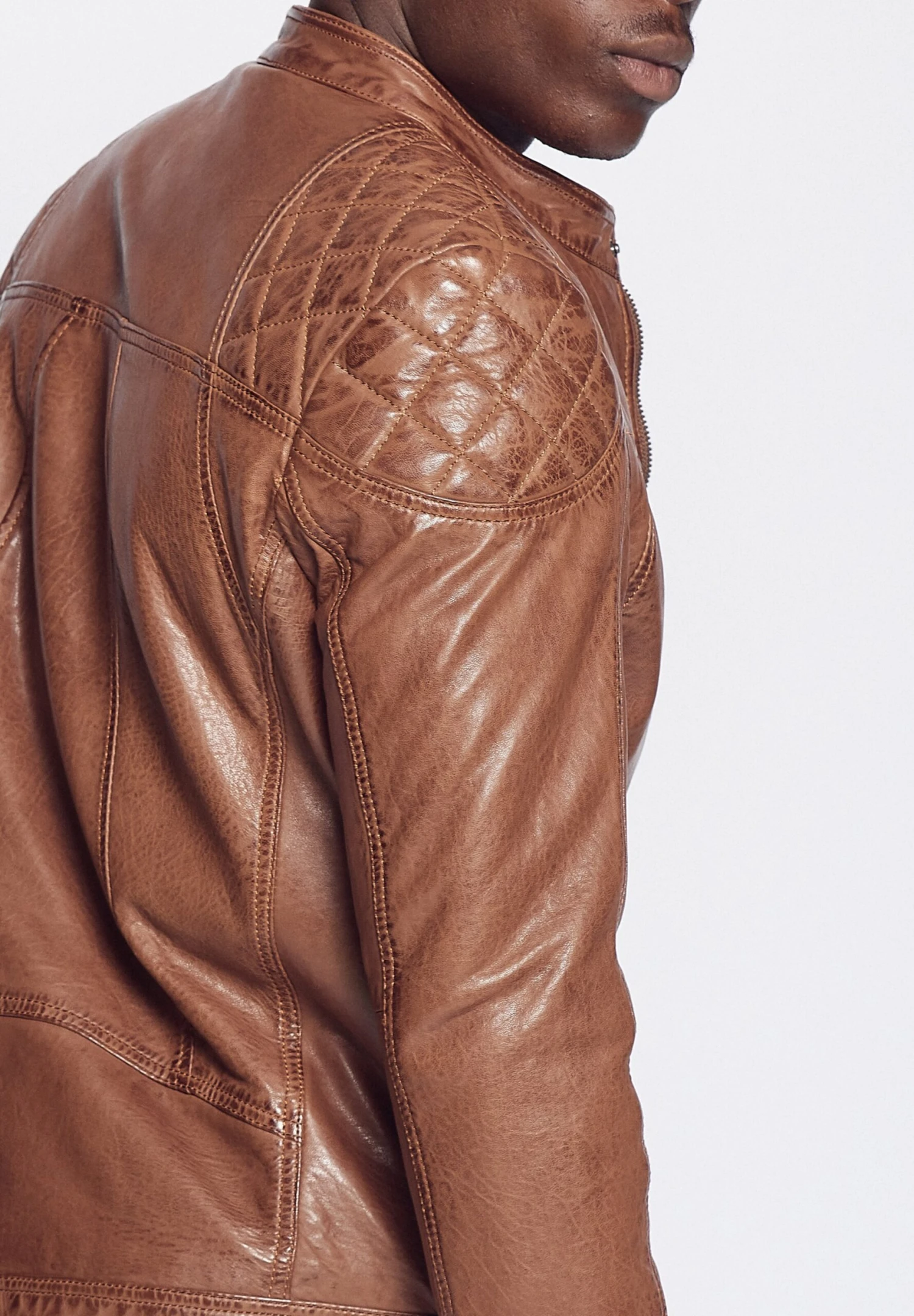 Mustang Leren Jassen Tussenjas Heren Bruin 7 Mustang Leren Jassen Tussenjas Heren Bruin - Afbeelding 5