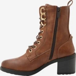 Mustang Enkellaarsjes Veterlaarsjes Dames Chocoladebruin -Mustang Verkoop 228592b357ef1b8f4829739b4db64a68