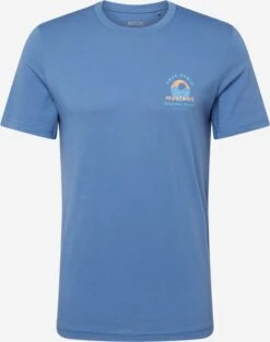 Mustang T-shirts Shirt Alex Heren Blauw