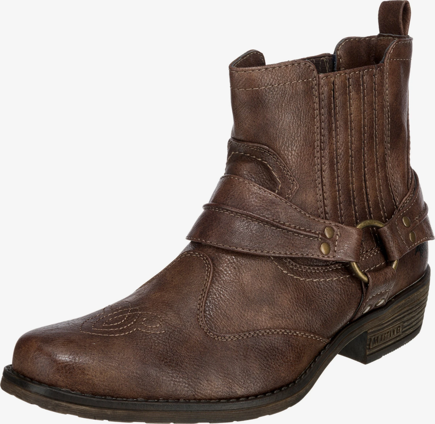 Mustang Enkelboots Boots Heren Donkerbruin 3 Mustang Enkelboots Boots Heren Donkerbruin