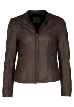 Mustang Leren Jas - Dark Brown -Mustang Verkoop 28b29f5db54a41a789dba8ccf038eb86