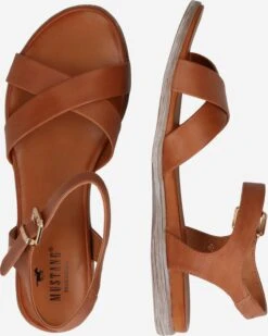 Mustang Sandalen Met Bandjes Sandalen Met Riem Dames Cognac -Mustang Verkoop 2b3cd76ebed0d02b9662a0ad564d43f5