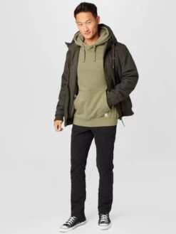 Mustang Hoodies Sweatshirt Bennet Heren Kaki -Mustang Verkoop 2b578d0b74af3cbbf82ccab52e8d1159