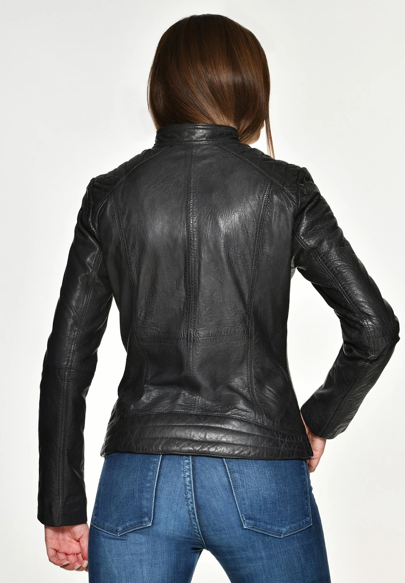 Mustang Leren Jas - Graphite 4 Mustang Leren Jas - Graphite - Afbeelding 2