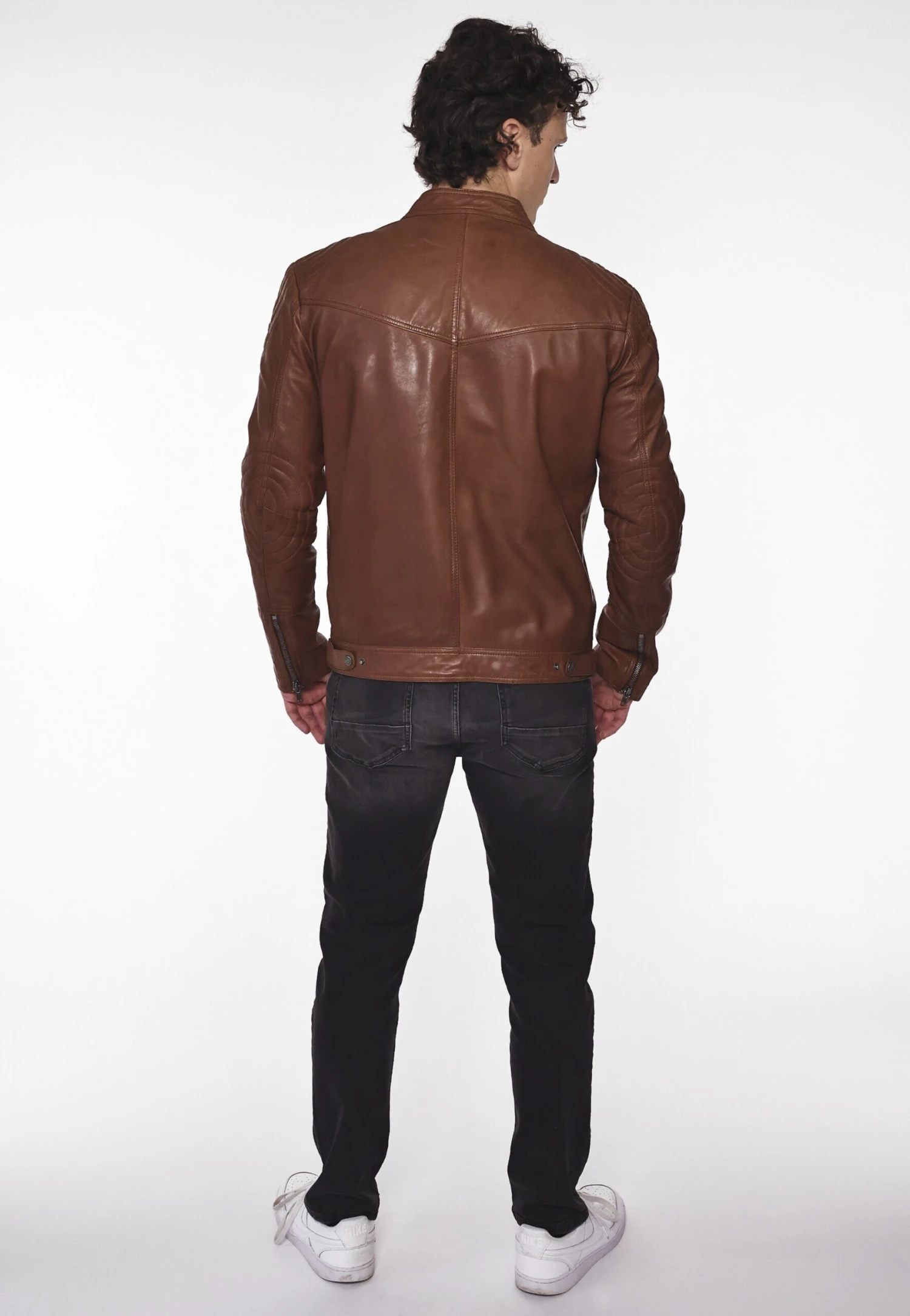 Mustang Leren Jassen Tussenjas Heren Cognac 9 Mustang Leren Jassen Tussenjas Heren Cognac - Afbeelding 7