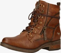 Mustang Enkellaarsjes Veterlaarsjes Dames Karamel