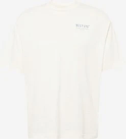 Mustang T-shirts Shirt Aidan Heren Crème