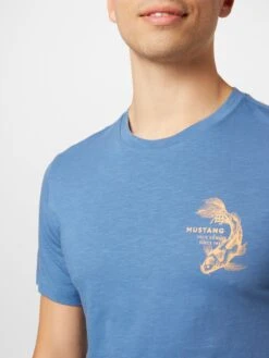 Mustang T-shirts Shirt Alex Heren Smoky Blue -Mustang Verkoop 31d9c099efc5cea3f05321c53d5d70ab