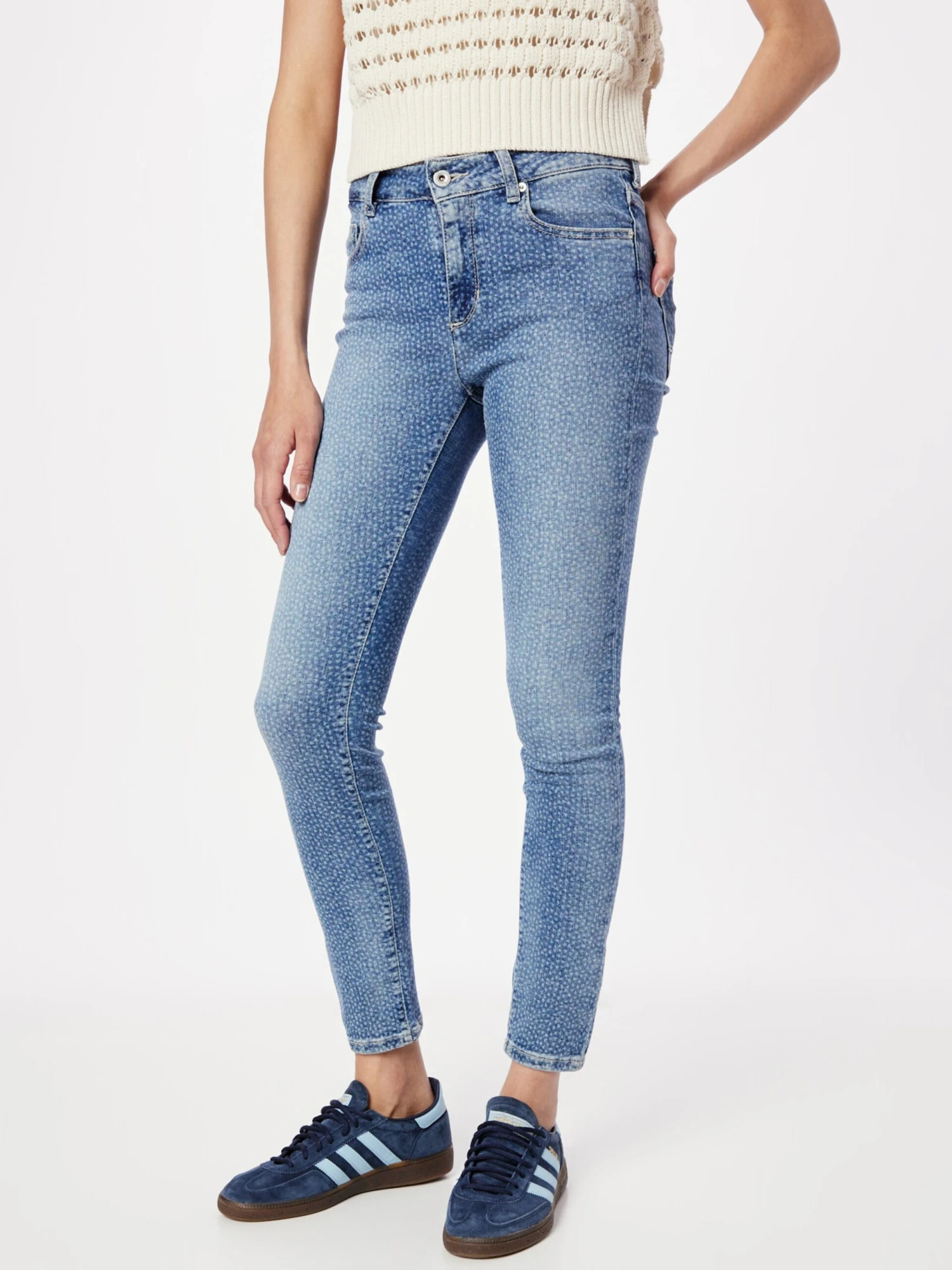 Mustang Jeans Skinny Jeans Shelby Dames Blauw 5 Mustang Jeans Skinny Jeans Shelby Dames Blauw - Afbeelding 3