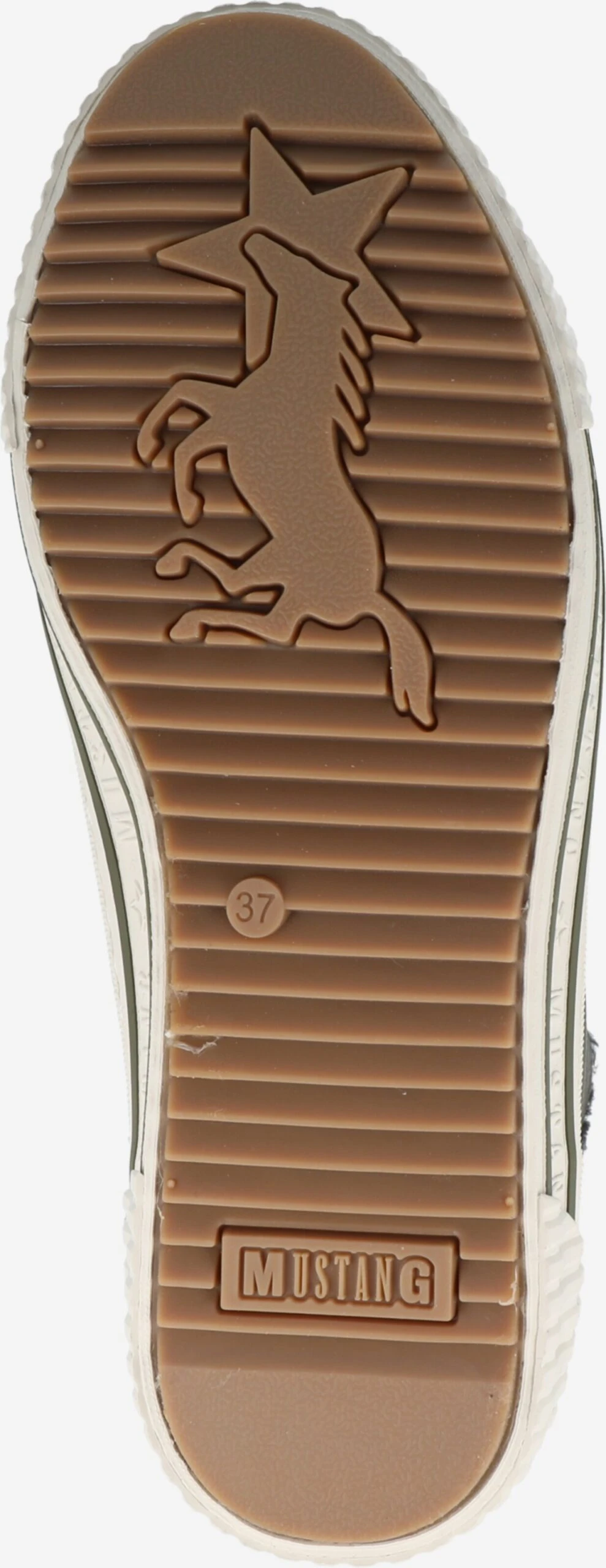 Mustang Enkellaarsjes Veterlaarsjes Dames Kaki 5 Mustang Enkellaarsjes Veterlaarsjes Dames Kaki - Afbeelding 3